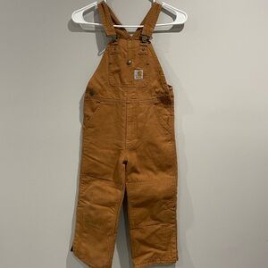Carhartt Kids Tan Insulated Overalls